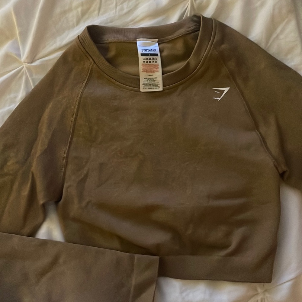 Gymshark Adapt Fleck Cropped Long Sleeve